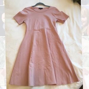 Roolee pink nursing midi dress